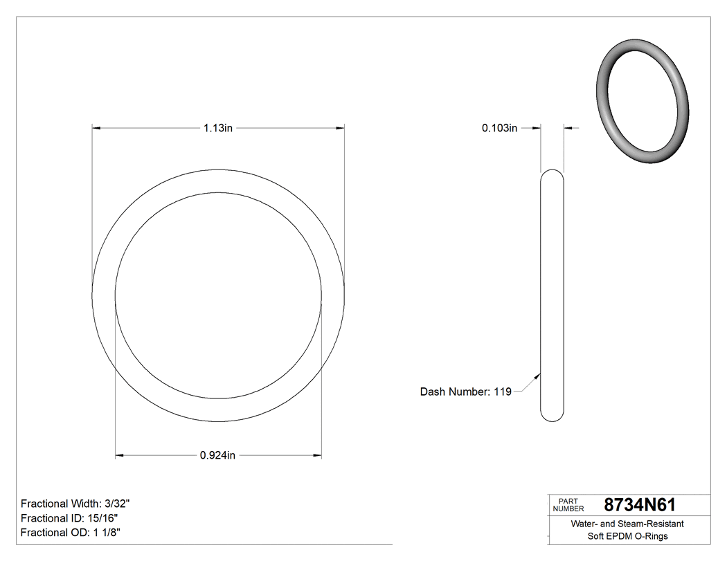 Technical drawing - 8734N61